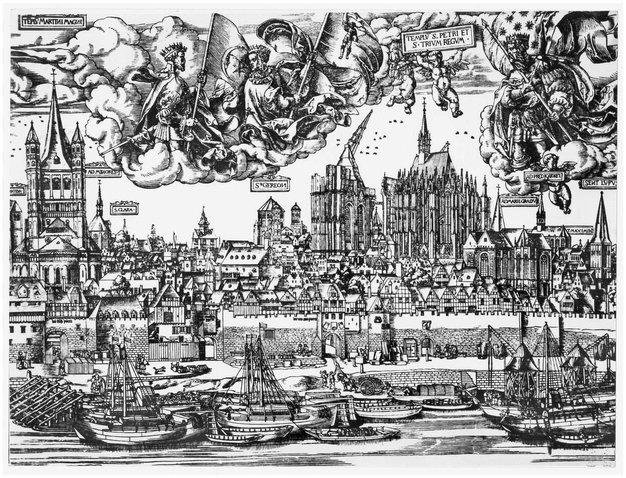 Vista generale di Colonia, 1531 da German School
