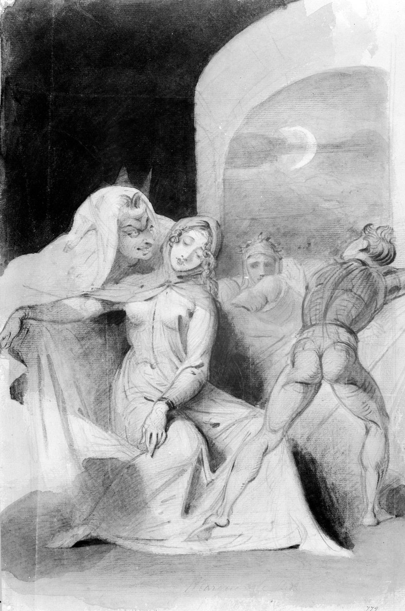 Illustrazione dal Faust, 19° secolo da German School