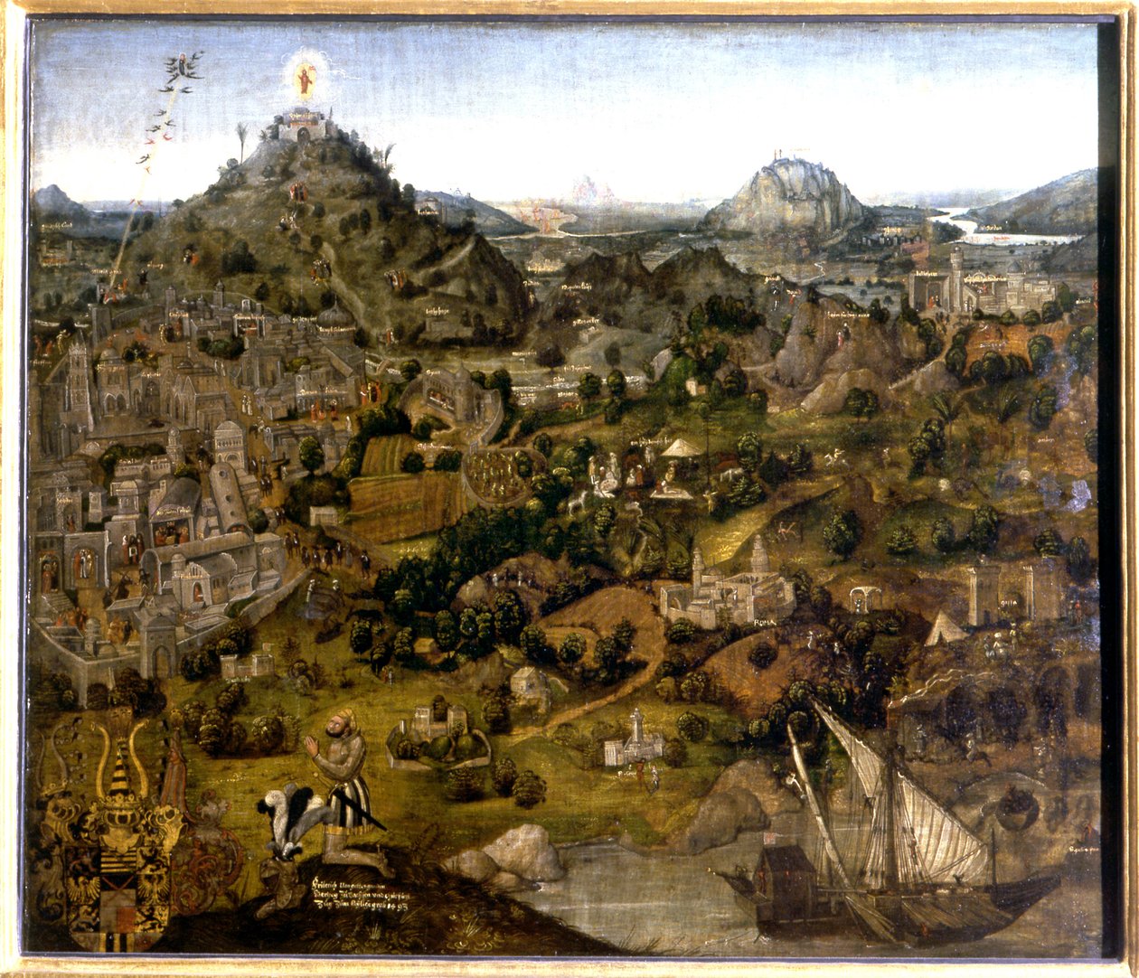 Gerusalemme e i luoghi santi, 1501-55 da German School