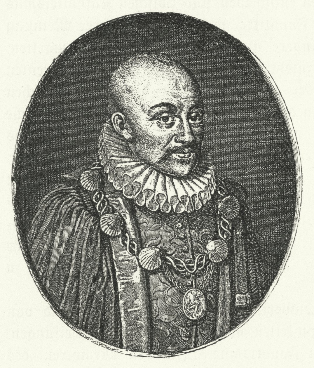 Michel de Montaigne, filosofo francese (incisione) da German School