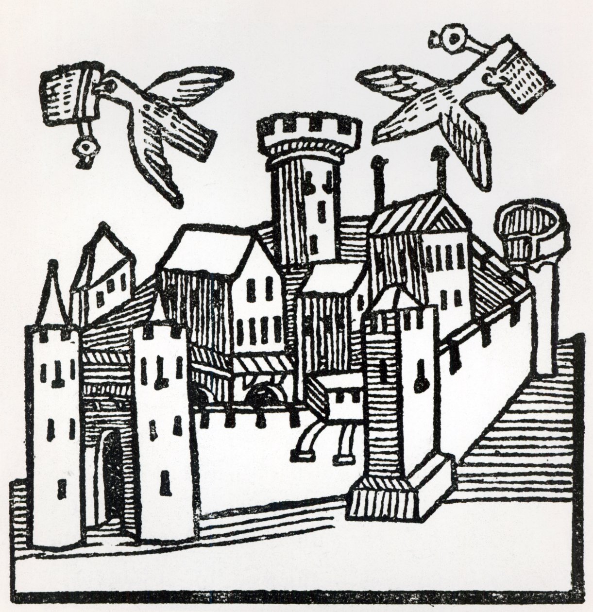 Posta dei piccioni, 1488 da German School