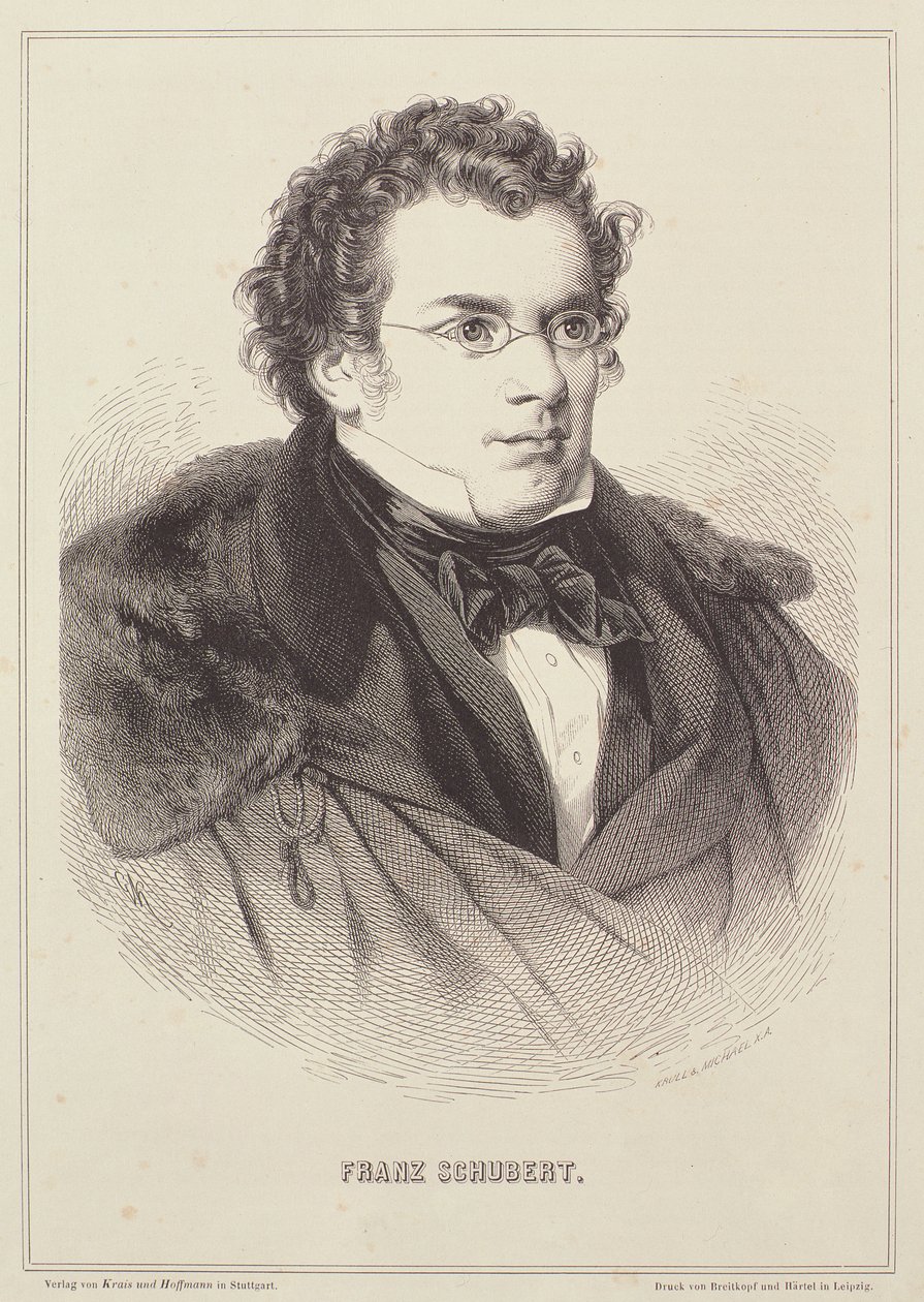 Ritratto di Franz Schubert da German School