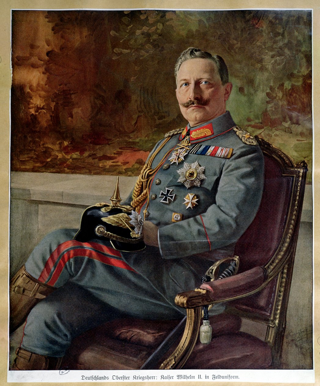 Ritratto di Kaiser Guglielmo II (1859-1941) da German School