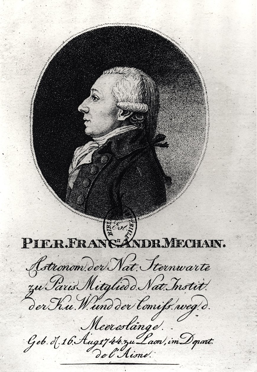 Ritratto di Pierre Mechain (1744-1804) da German School