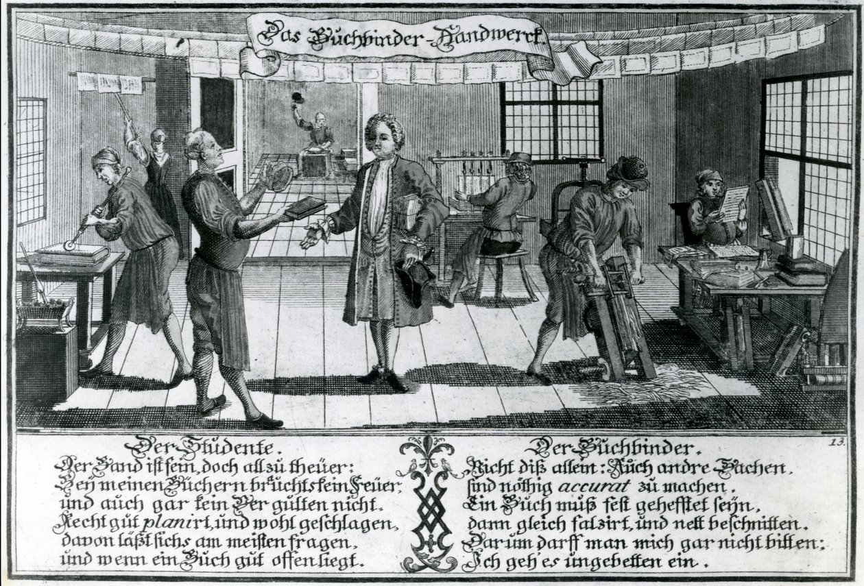 Il Rilegatore (incisione) da German School
