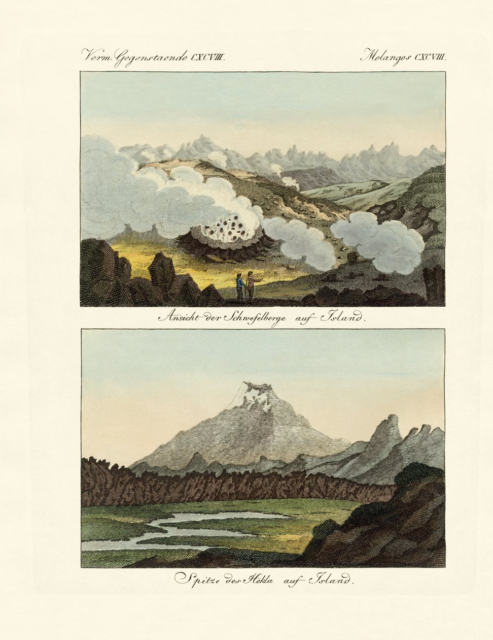 Vedute delle montagne di zolfo in Islanda da German School