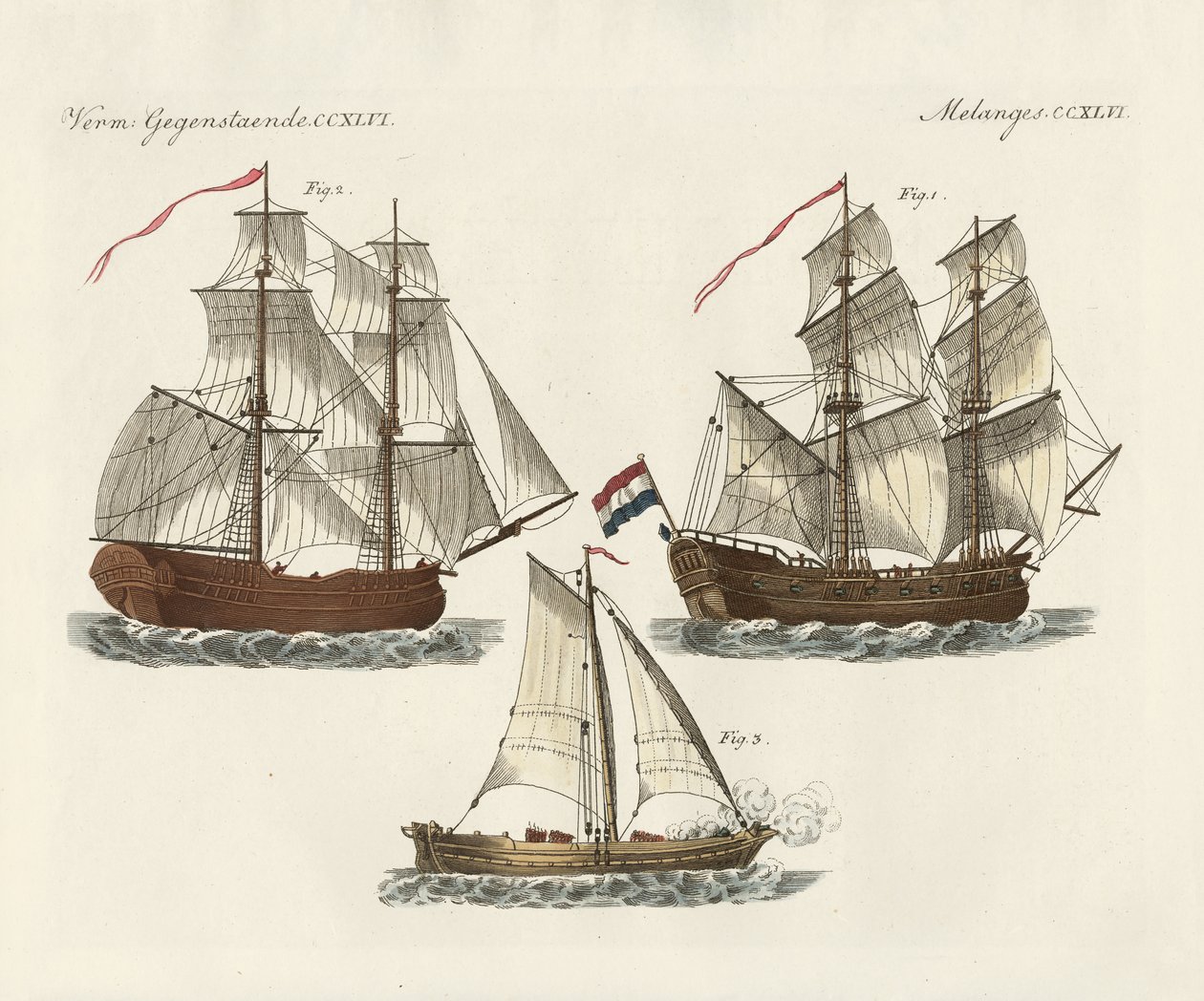 Navi da guerra di diversi tipi da German School