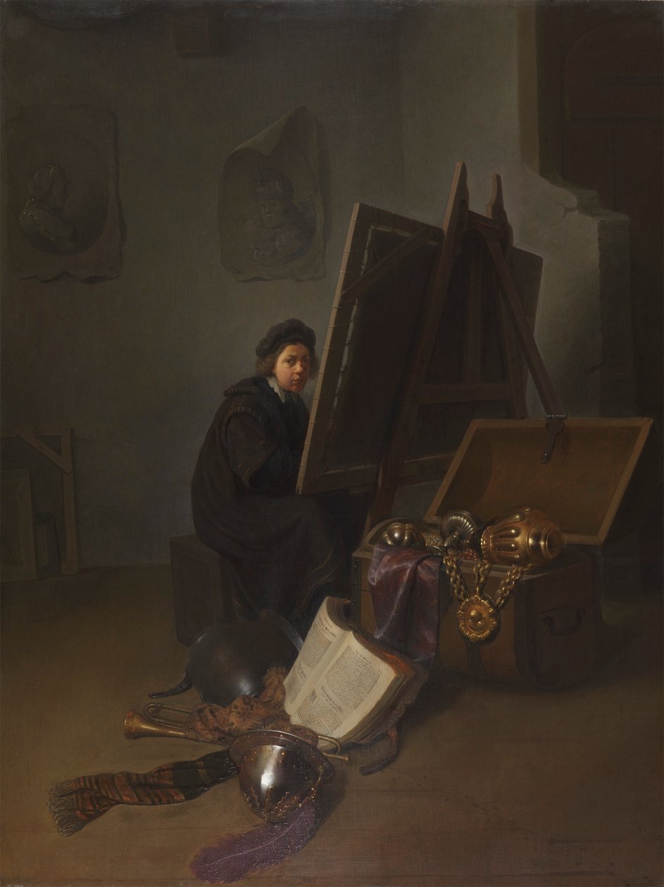 Autoritratto () al cavalletto da Gerrit Dou