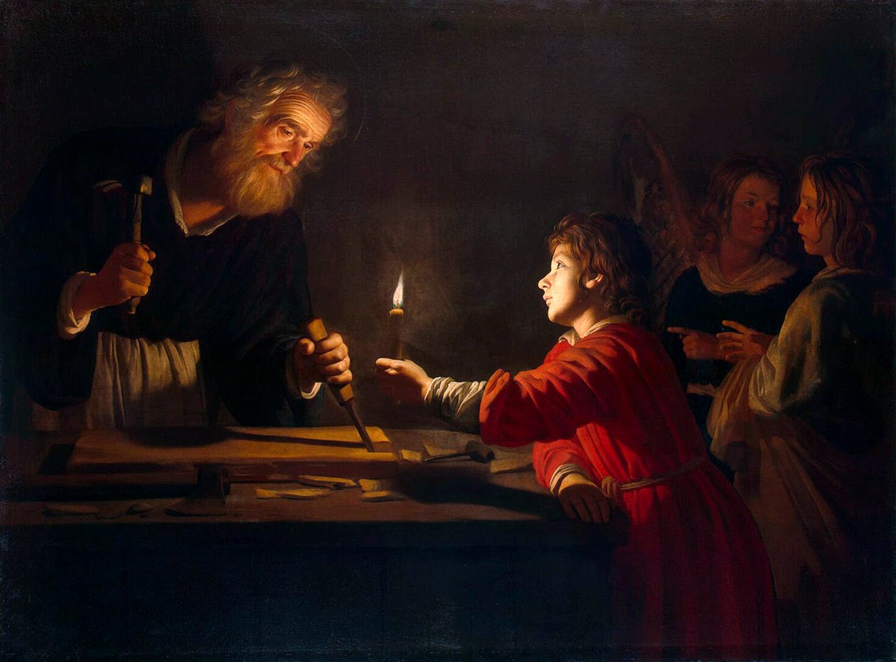 Infanzia di Cristo da Gerrit van Honthorst