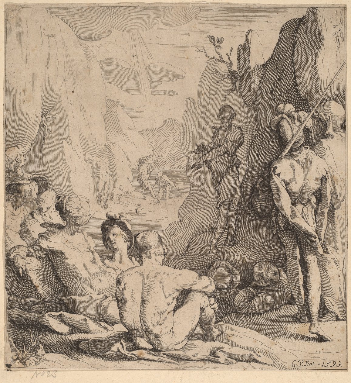 San Giovanni Battista predica da Gerrit Pietersz Sweelinck