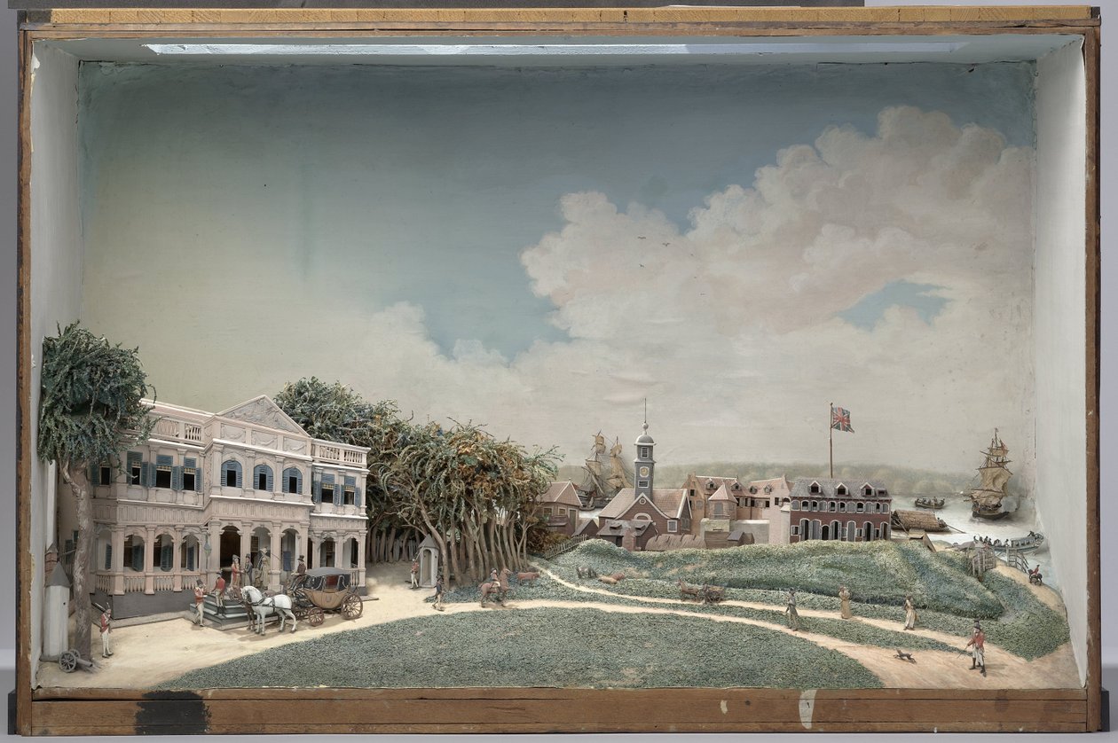 Diorama di Government Square a Paramaribo da Gerrit Schouten