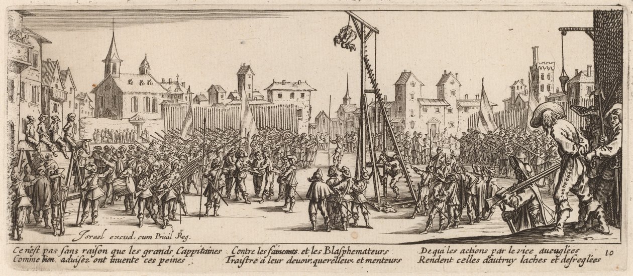 La strappata da Gerrit van Schagen after Jacques Callot