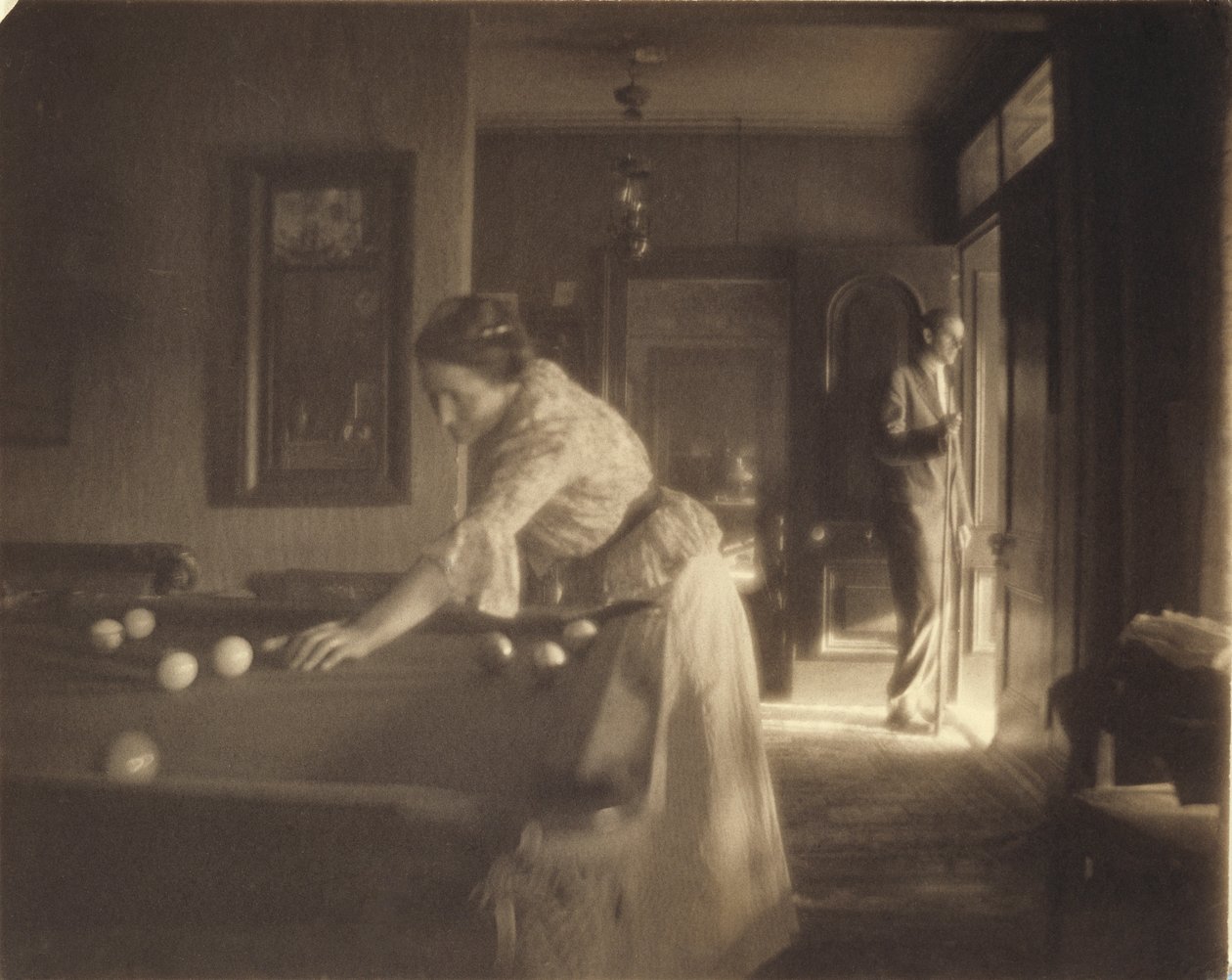 Il Gioco del Biliardo da Gertrude Käsebier