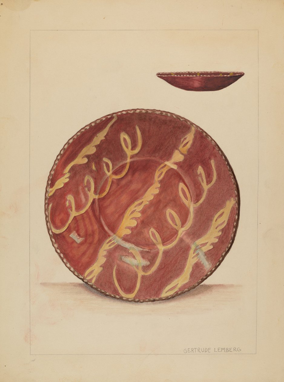 Piatto, c. 1936 da Gertrude Lemberg