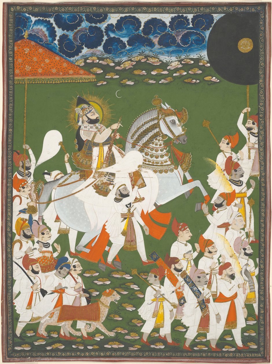 Maharana Bhim Singh in processione da Ghasi