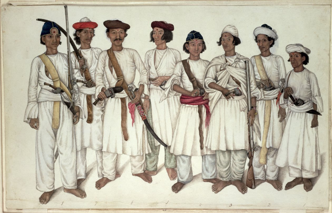 Otto Gurkha, 1815 da Ghulam Ali Khan