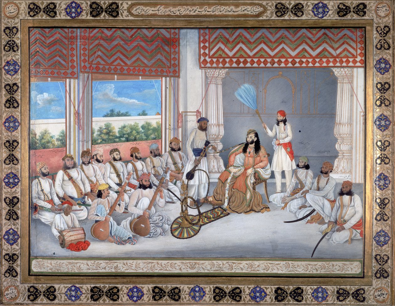 Muhammad Abd al-Rahman nella sua corte da Ghulam Ali Khan