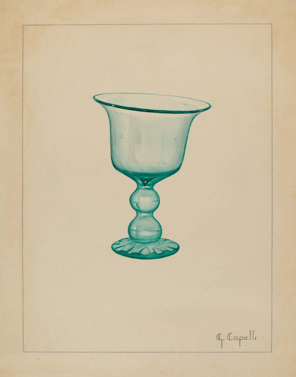 Calice, c. 1936 da Giacinto Capelli
