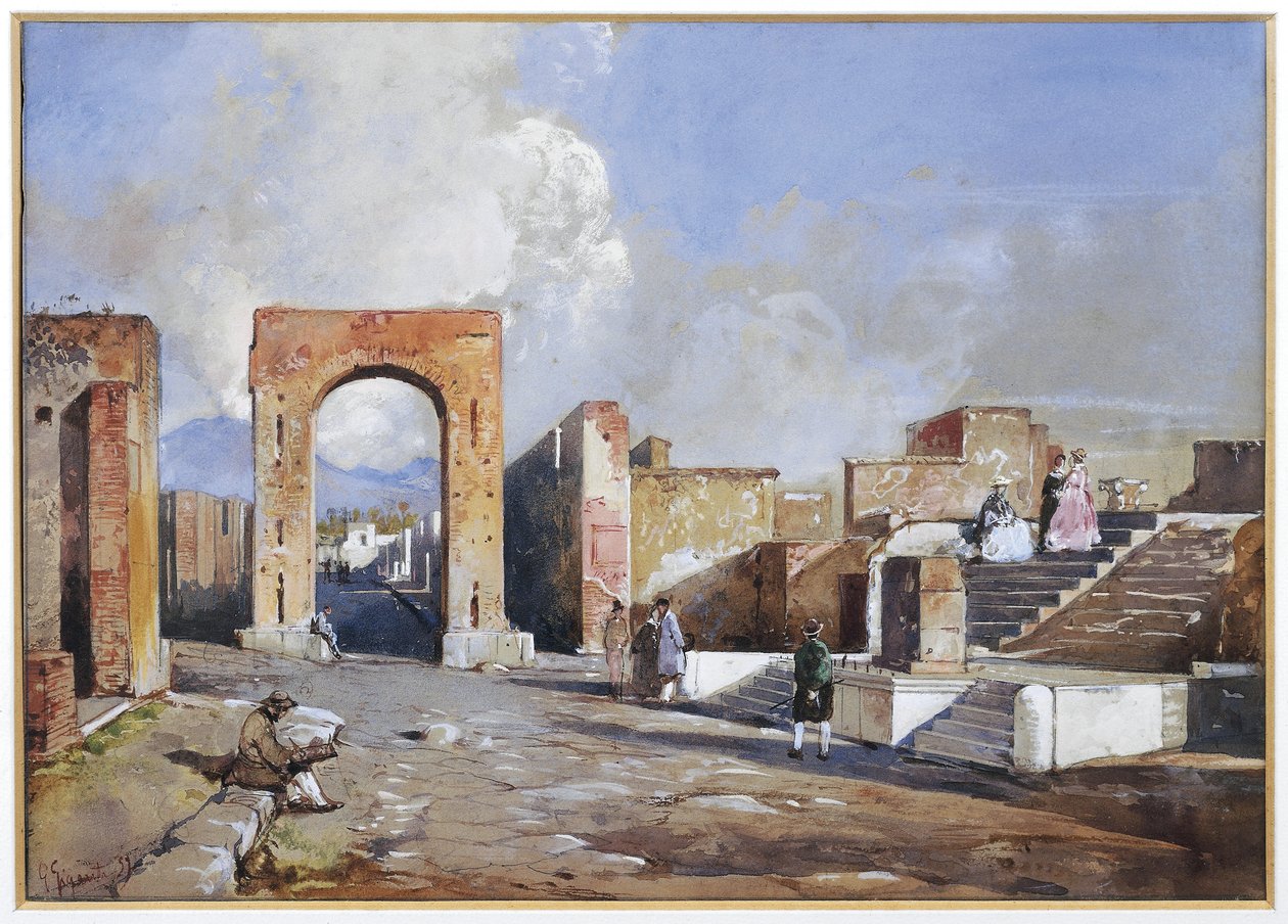 Scavi di Pompei da Giacinto Gigante