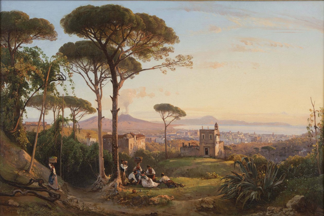 Napoli vista da La Conocchia, 1844 da Giacinto Gigante