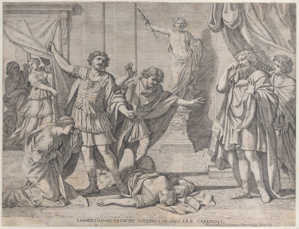 La morte di Virginia da Giacinto Gimignani