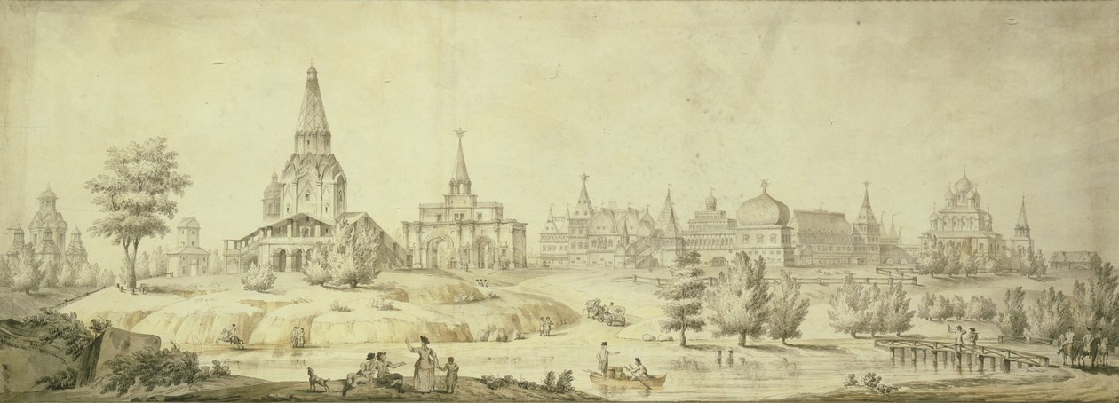 Vista di Kolomenskoye, 1795 da Giacomo Antonio Domenico Quarenghi