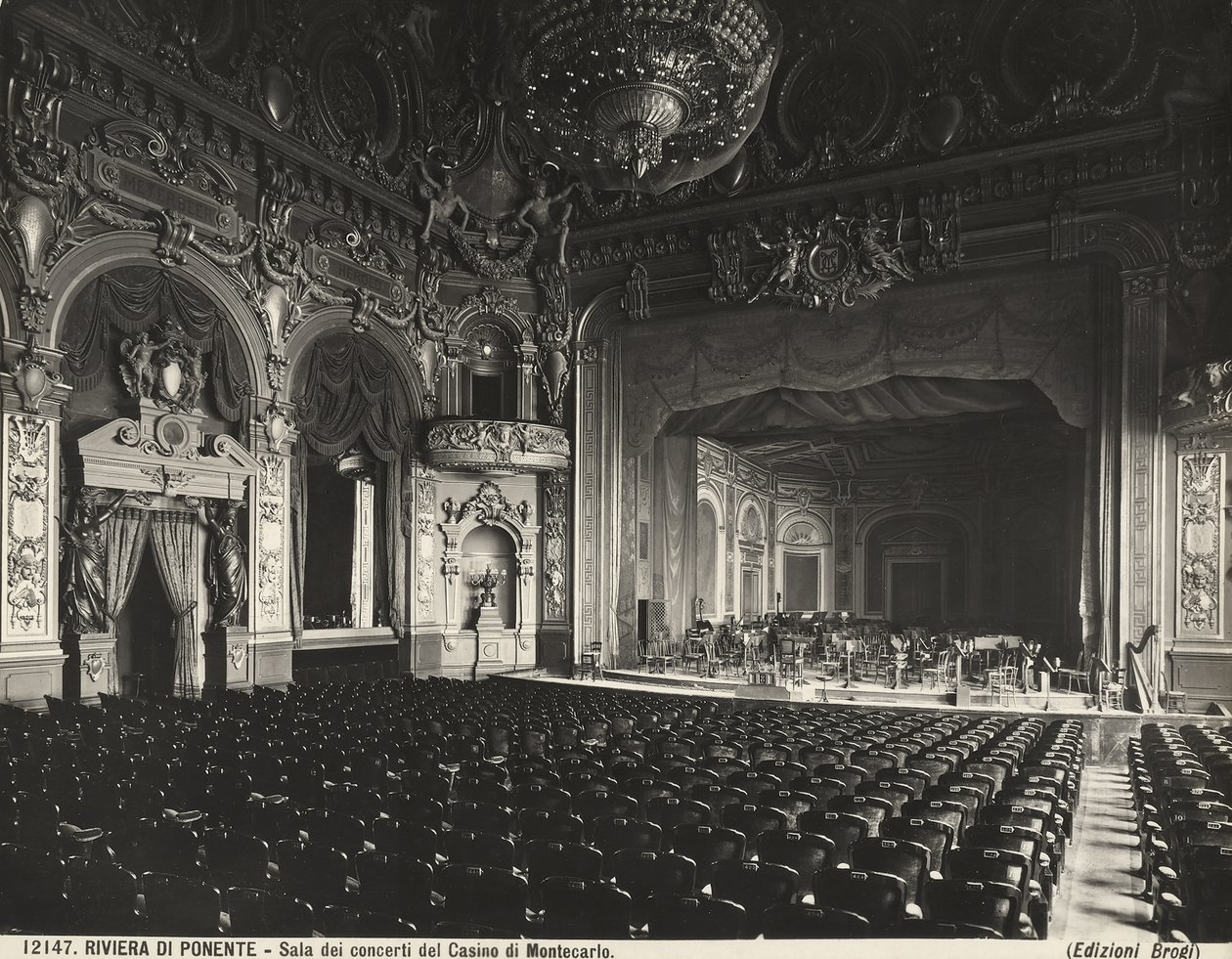 Sala da concerto, Casinò di Montecarlo, Monaco da Giacomo Brogi