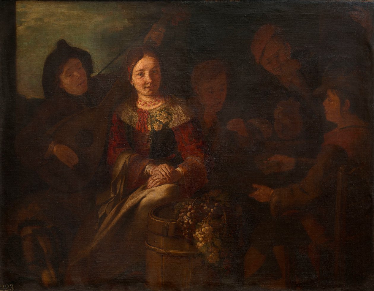 Un gruppo di contadini da Giacomo Francesco Cipper