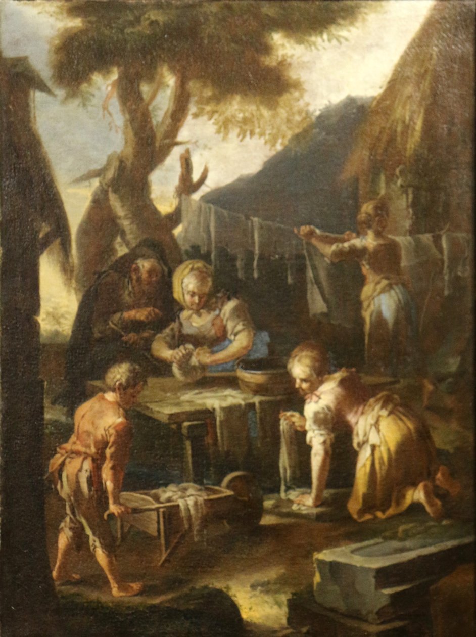 Francese:  Donne lavandaie da Giacomo Francesco Cipper