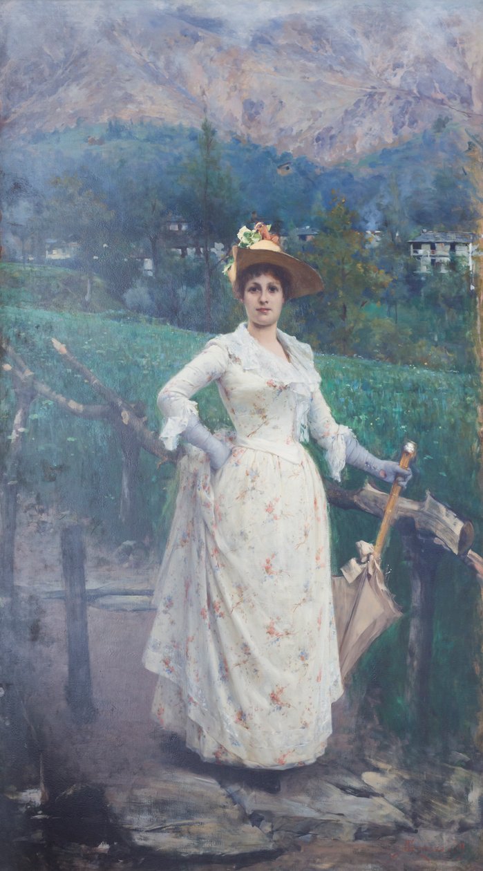 Signora in campagna da Giacomo Grosso