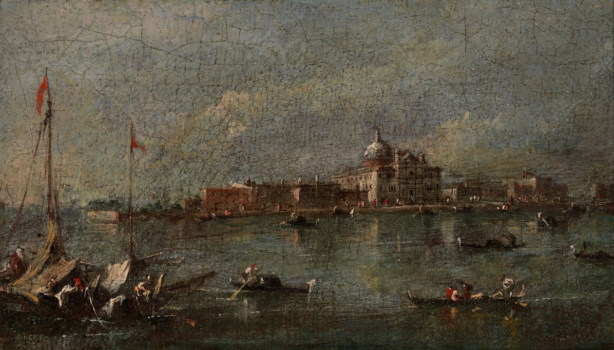 Scena veneziana, fine 18° - inizio 19° secolo da Giacomo Guardi