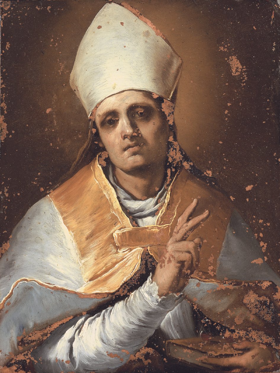 San Gennaro (olio su rame) da Giacomo del Po