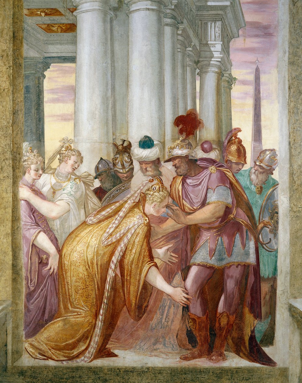 Sofonisba implora Massinissa da Giambattista Zelotti