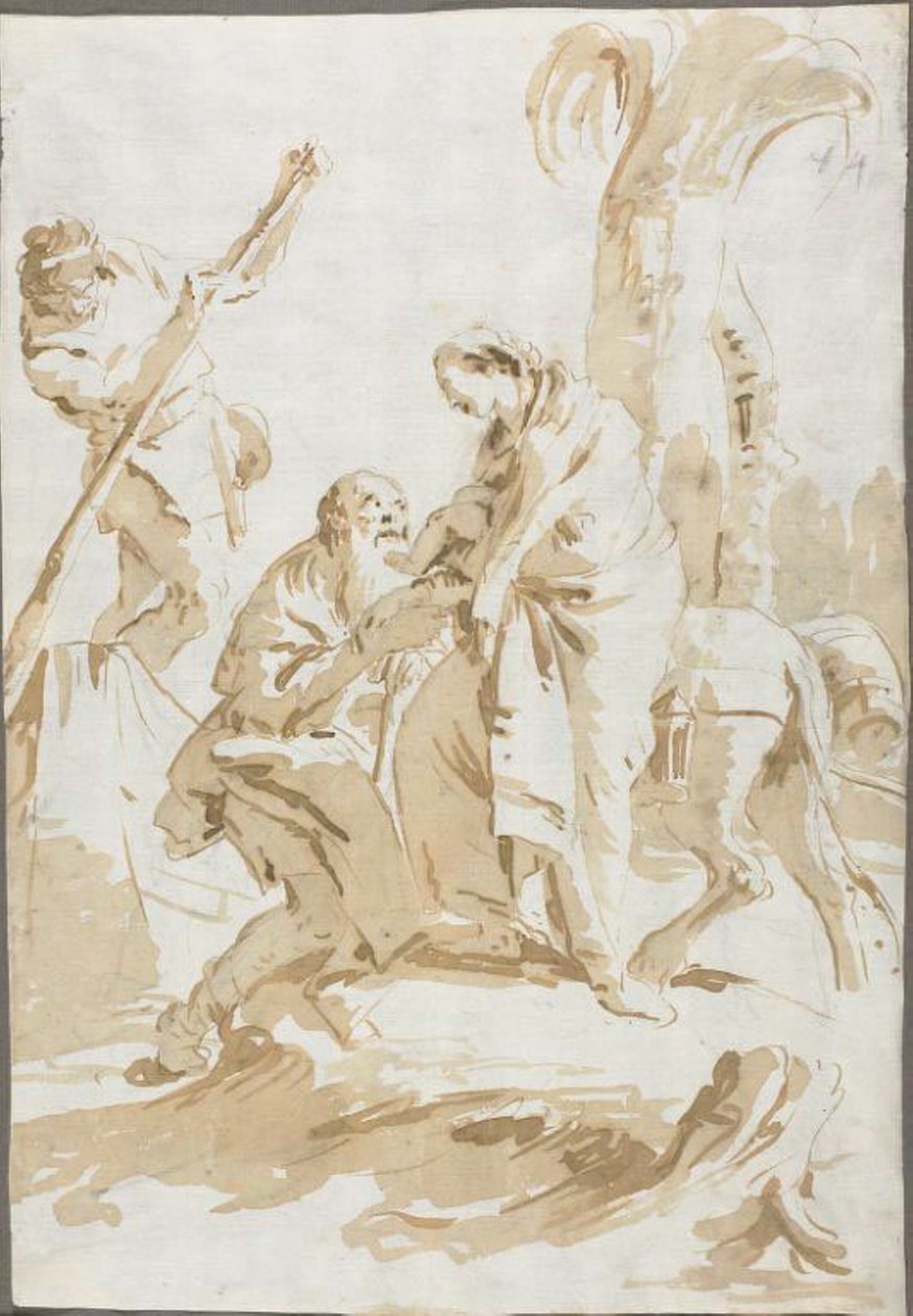 La fuga in Egitto da Giambattista Tiepolo