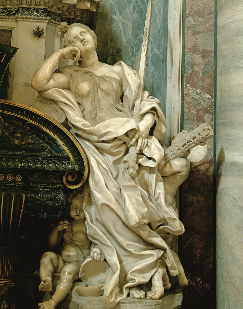 Carità dal monumento a Urbano VIII (1623-44) da Gian Lorenzo Bernini