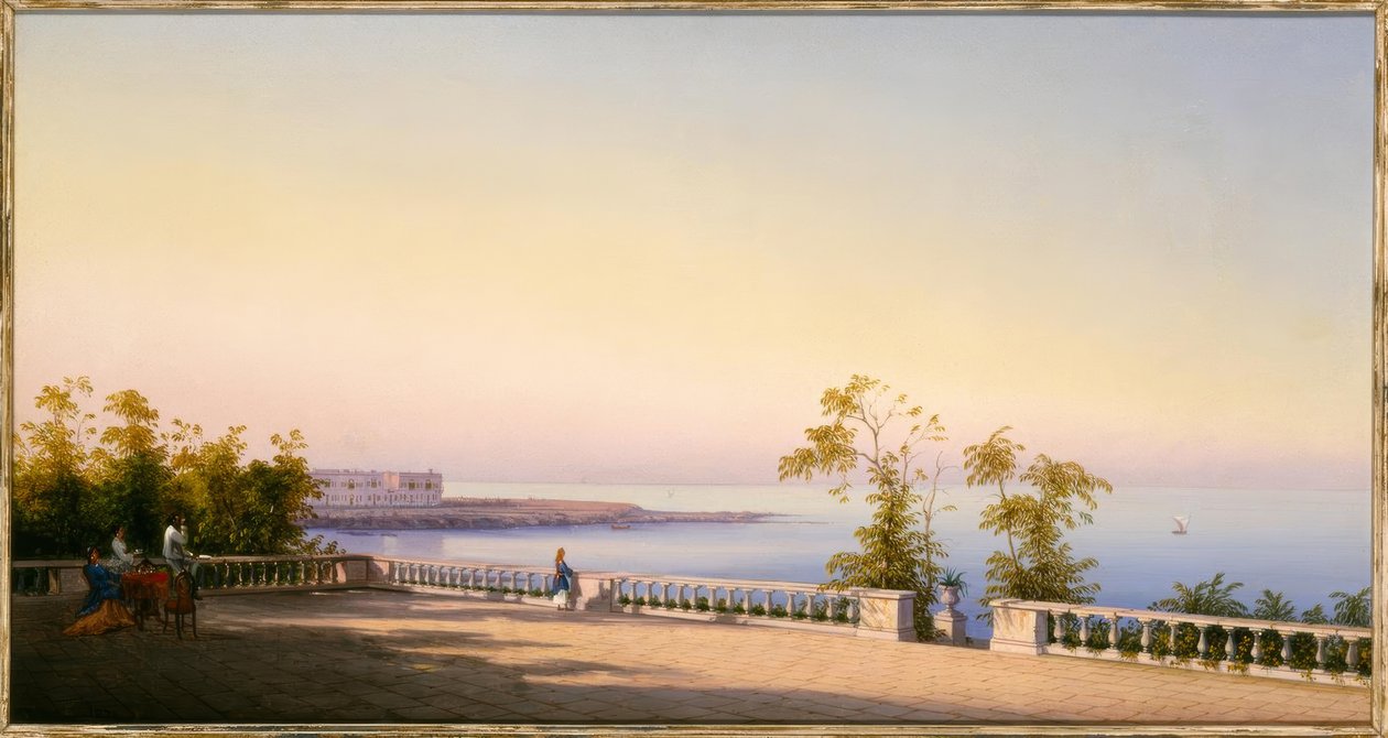 Gian Gianni, Sulla terrazza / Dipinto, 1874 da Gian Gianni