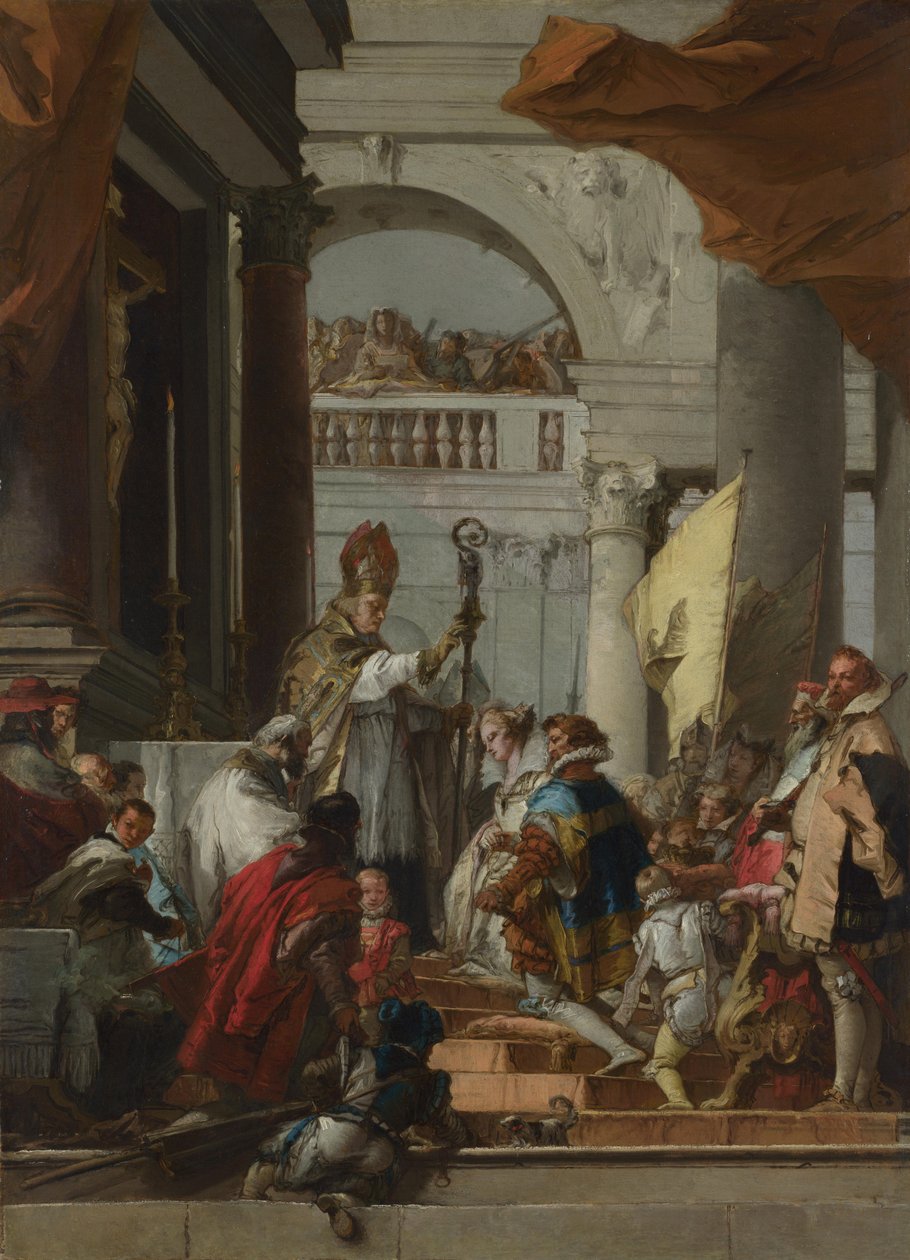 Il matrimonio di Federico Barbarossa, c.1753 da Giovanni Domenico Tiepolo