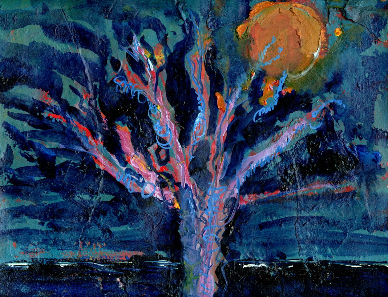 Albero e luna di fragola, 2016 da Gigi Sudbury