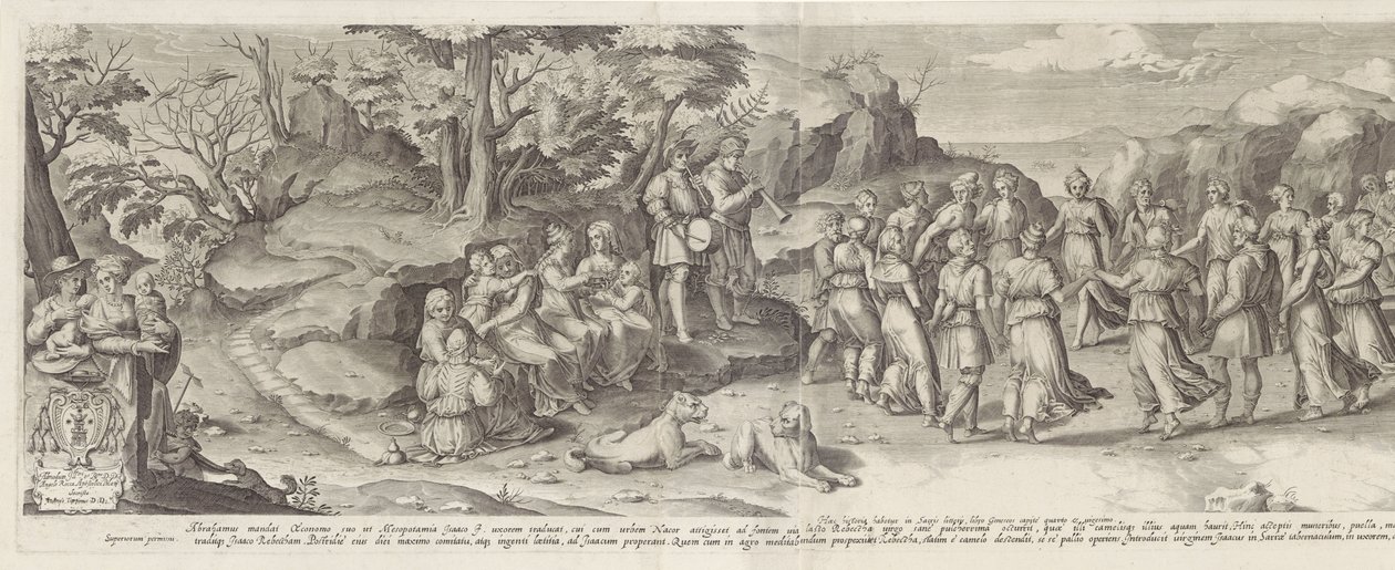 Matrimonio di Isacco e Rebecca da Gijsbert Van Veen