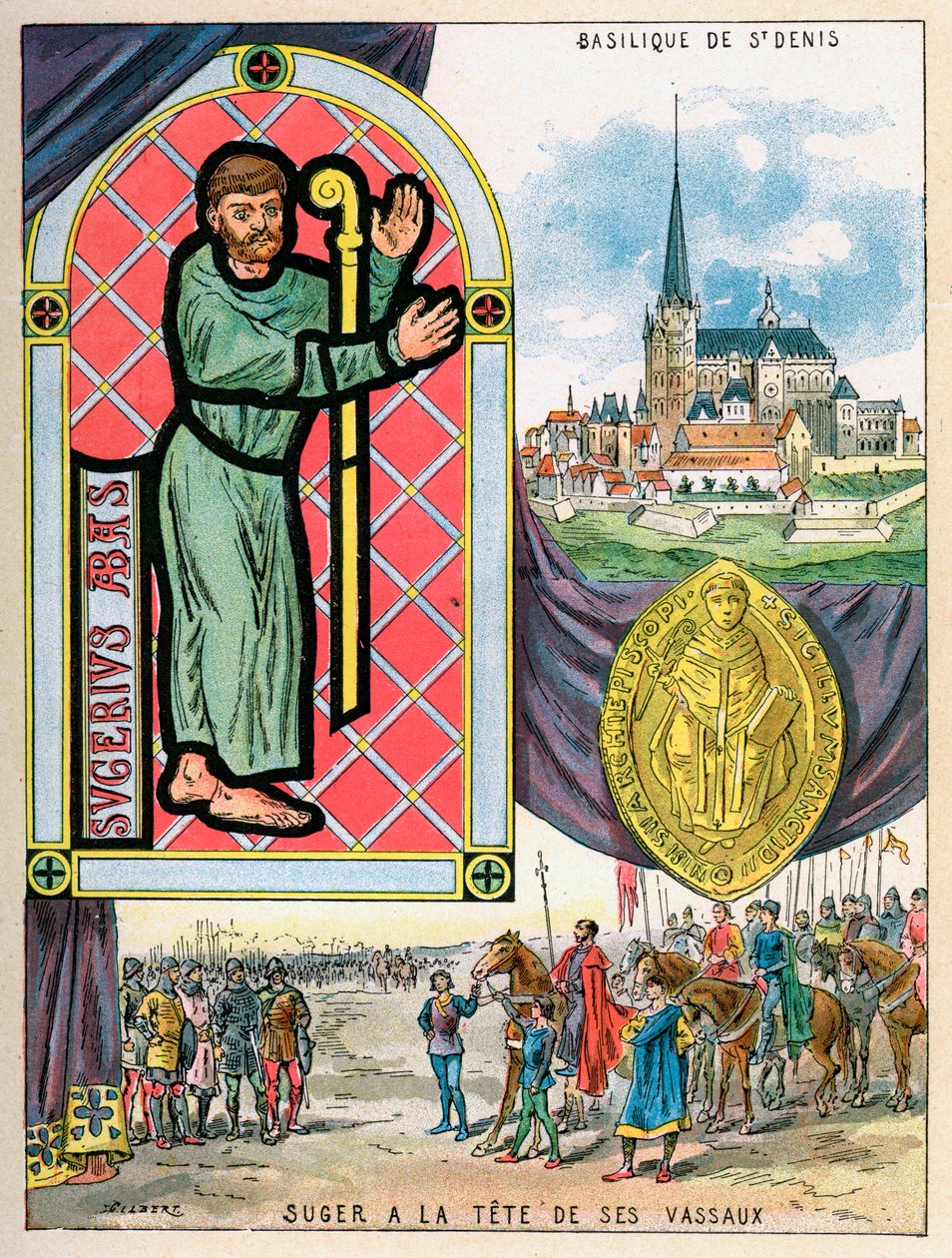 Abate Suger, abate-statista francese, 1898 da Gilbert