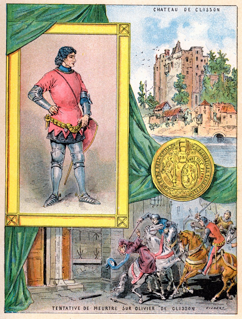 Olivier de Clisson, soldato francese, 1898 da Gilbert