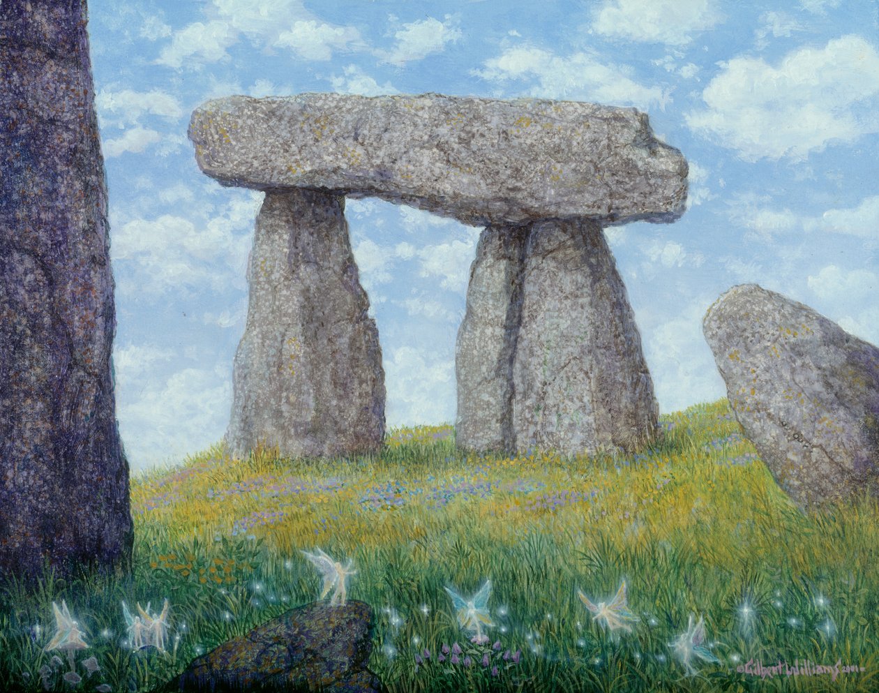 Pietre antiche, 2001 (acrilico su tavola) da Gilbert Williams