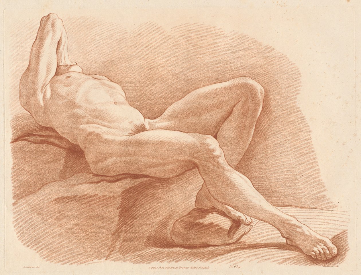 Accademia (639) da Gilles Antoine Demarteau after Edme Bouchardon