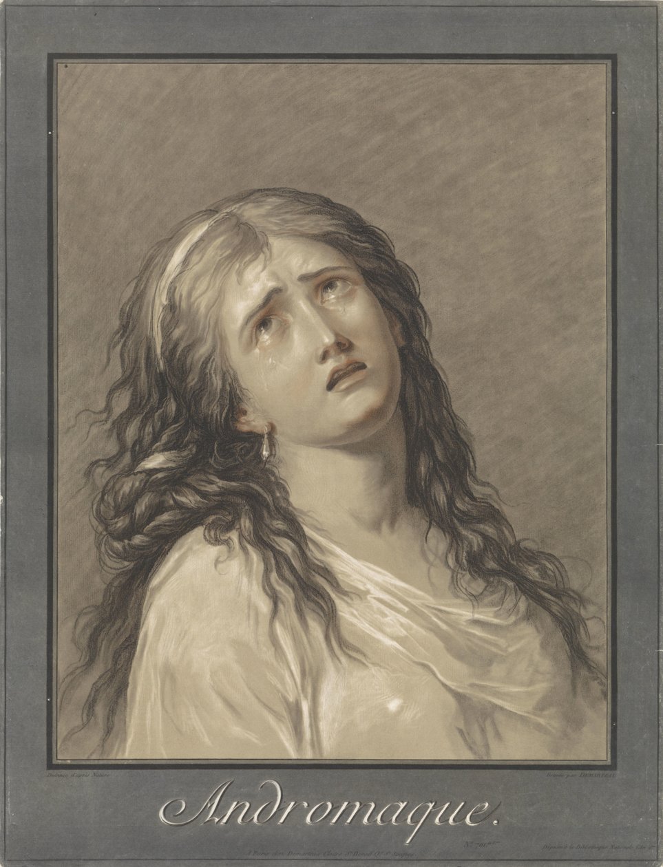 Andromaca piangente da Gilles Demarteau
