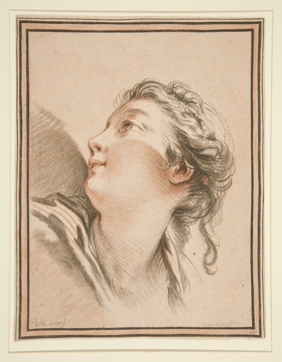 Testa di una donna da Gilles Demarteau