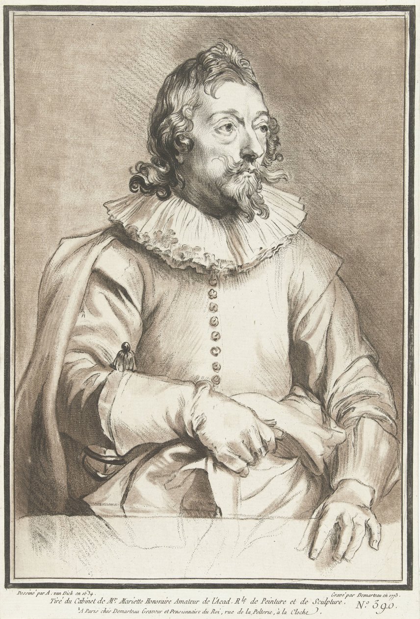 Ritratto di uomo da Gilles Demarteau