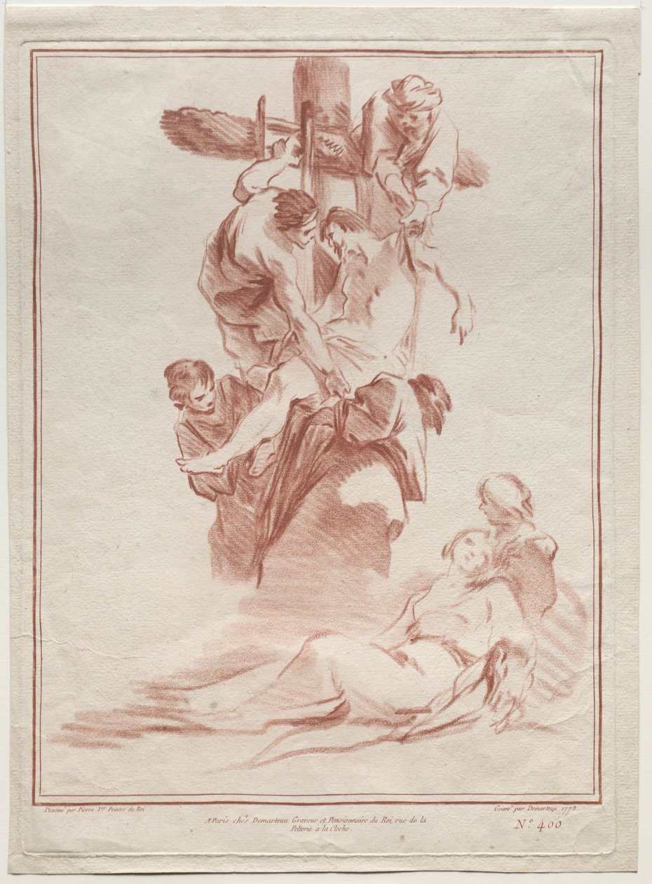 La discesa dalla croce, 1773 da Gilles Demarteau