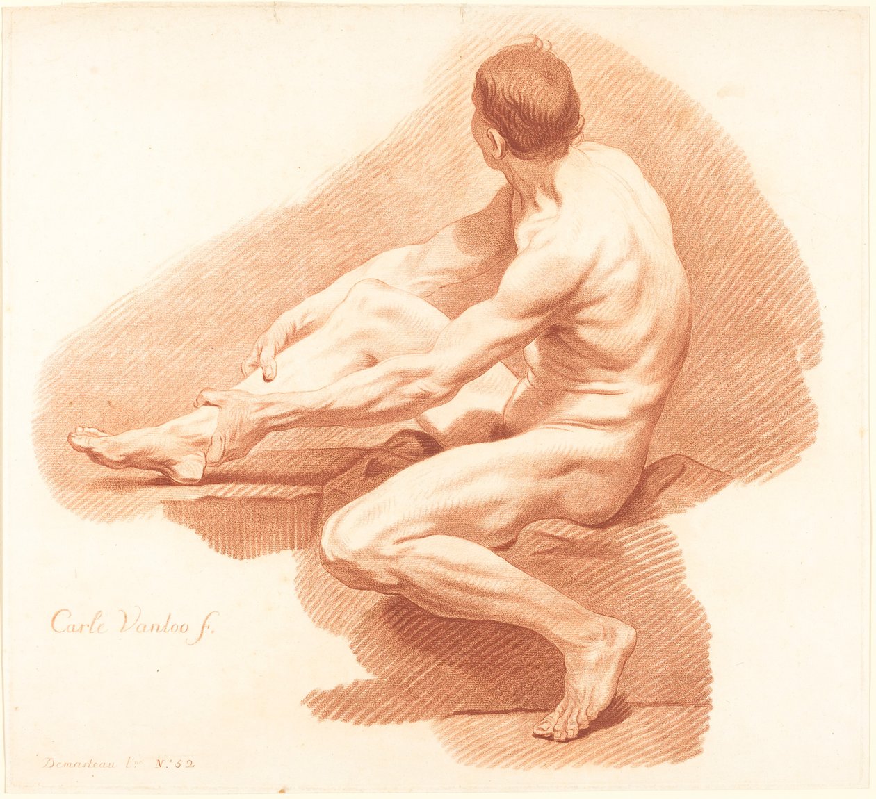 Accademia da Gilles Demarteau, the Elder after Carle Van Loo