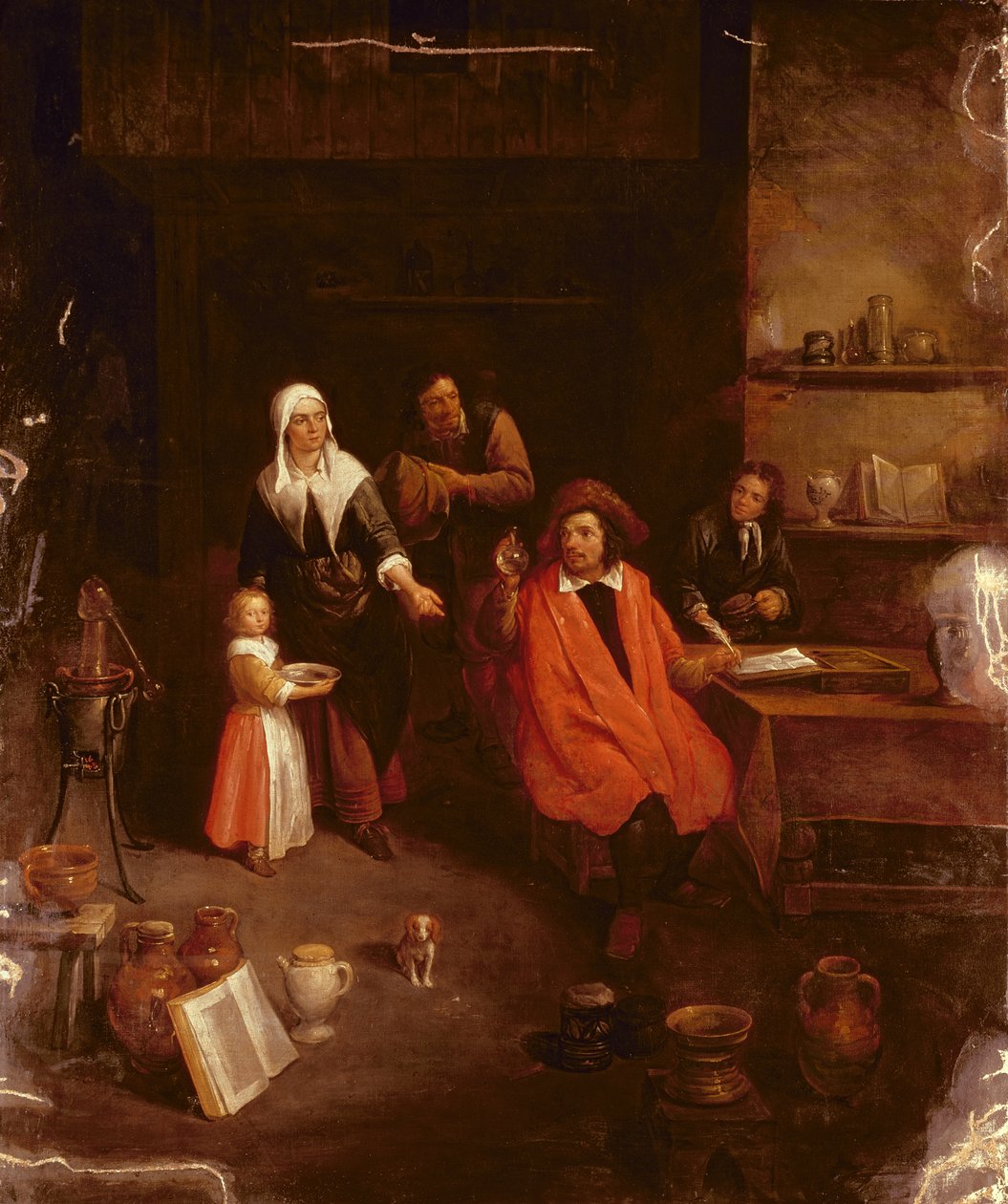 Visita dal dottore da Gillis van Tilborgh the younger