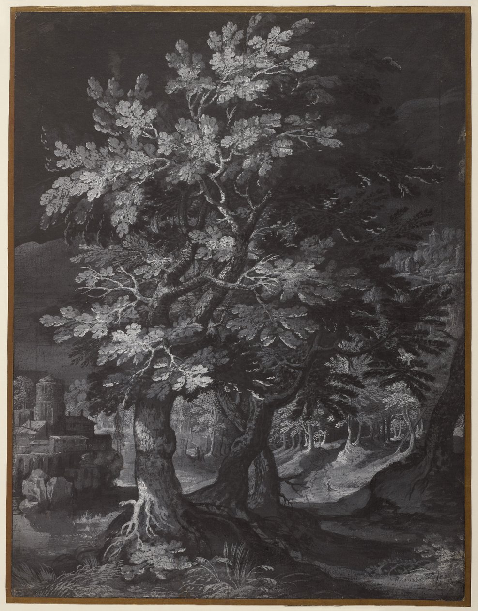 Scena della foresta da Gillis van Coninxloo